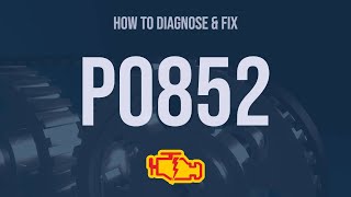 How to Diagnose and Fix P0852 Engine Code  OBD II Trouble Code Explain [upl. by Sanjay596]