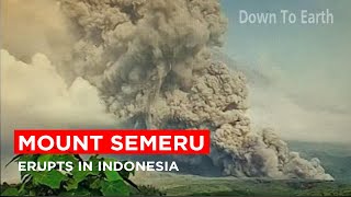 Indonesia on high alert as Mount Semeru erupts on Java Island [upl. by Rumney]