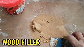 how to use wood filler  teak wood repair  wood filler [upl. by Uon]