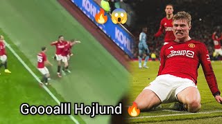 Hojlund goal vs Aston Villa 🔥 Manchester United vs Aston Villa [upl. by Nojram]