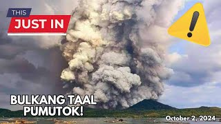 Bulkang Taal Pumutok  Oct 2 2024 BulkangTaal  Video Compilation [upl. by Otsirave]