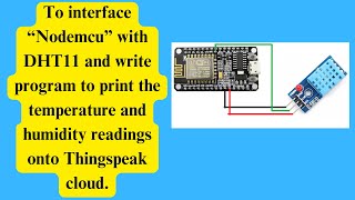 Printing quotDHT11quot sensor data onto quotThingspeakquot cloud with the help of quotNodemcuquot [upl. by Melisent245]