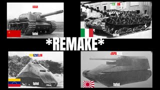 tutel tanks from different countries REMAKE bonus video [upl. by Deeas]