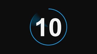 Countdown Timer 10 seconds with Sound Effect 4K Free Download [upl. by Assinna]