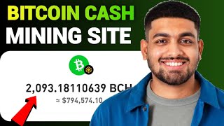 Free Bitcoin Cash mining site 2024 [upl. by Augustin]