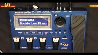 Roland  GR55 Guitar Synthesizer with GK3 Pickup Demo at GAK [upl. by Aramat592]