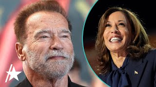 Arnold Schwarzenegger Endorses Kamala Harris In SEARING Message [upl. by Eceirahs]