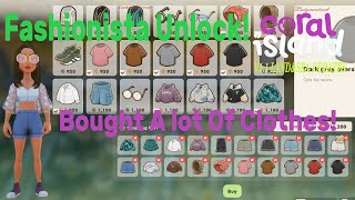 Fashionista Unlock Shopping Clothes CORAL ISLAND [upl. by Stuckey]