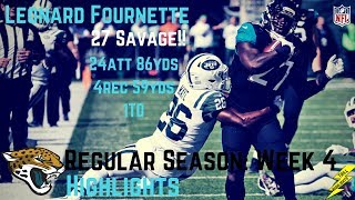 Leonard Fournette Week 4 Regular Season Highlights 27 Savage  10012017 [upl. by Anilag125]