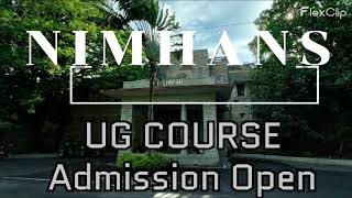 UG Course  NIMHANS Bangalore  Bsc Nursing  Admission Details [upl. by Marsden]