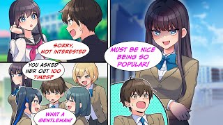 Manga Dub I became popular after everyone found out that I asked her out 100 times RomCom [upl. by Dirtsa]