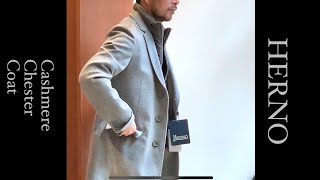 HERNO Cashmere Chester Coat ヘルノカシミアチェスターコート [upl. by Gnos]