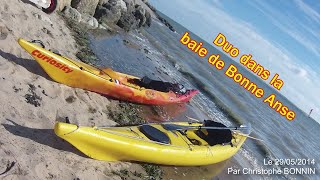 Curiosity  Duo kayak dans la baie de Bonne Anse 29052014 [upl. by Abehs]