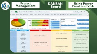 Mastering Project Management with a KANBAN Board using Power Pivot and VBA [upl. by Naitirb]