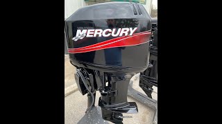 1999 Mercury 40 HP 3Cylinder Carbureted 2Stroke 20quot L Outboard Motor [upl. by Balsam]