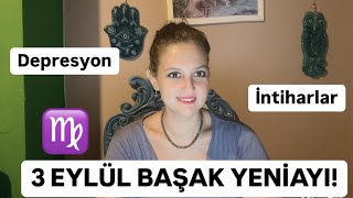 DEPRESYON VE İNTİHARLARA DİKKAT 3 EYLÜL BAŞAK YENİAYI [upl. by Goeger665]