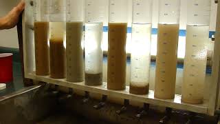 Polymer Flocculants in Wastewater Treatment  Clearwater Industries Jar Test [upl. by Ahsitruc]