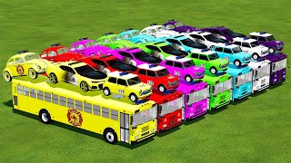 DELIVERING FIRE DEPARTMENT BEETLE MINI COOPER amp CAMARO WITH FIRE BUSES Farming Simulator 22 [upl. by Schofield]