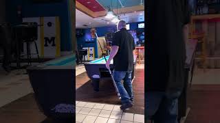 Steve Bowers gets lucky  breaks and runs a rack in 8 ball Must see [upl. by Harac310]