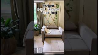 Fall Living Room Refresh Esright 40 Inch Sleeper Chair Bed 3in1 Convertible Futon Chair [upl. by Stenger]