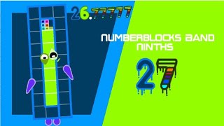 Numberblocks Band Ninths 27  NEGATIVE [upl. by Esimehc]