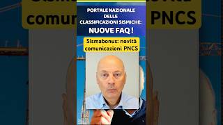 SISMABONUS comunicazione a PNCS nuove FAQ [upl. by Zaid978]