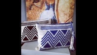 How To Crochet Wayuu bag  Tapestry Crochet Bag Ethnic  Geometric PatternPart 4  By Stella [upl. by Glendon]