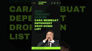 DROPDOWN LIST BERTINGKAT DEPENDENT excel tutorial excelindonesia exceltips education [upl. by Acirt871]