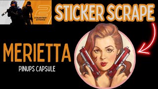 Merietta Sticker Scrape cs2 cs2skins csgoinvesting [upl. by Enyr]