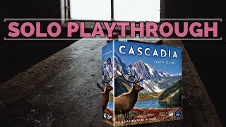 Cascadia  How to Play  Solo Playthrough [upl. by Ahsii]