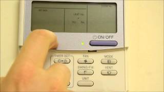 Set Auto Restart on a Toshiba hard wired remote [upl. by Folsom]