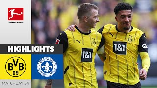 ReusShow in Last Match  Borussia Dortmund  Darmstadt 98 40  Highlights  MD 34 – Bundesliga [upl. by Ydolem]