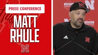 Nebraska Football Head Coach Matt Rhule addresses the media after 3124 loss vs Illinois I GBR [upl. by Hakaber]