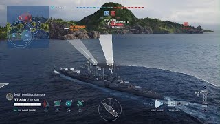 World of Warships Legends Hampshire Damage Record 😵 [upl. by Peg]