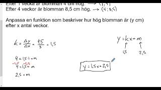 Matematik 2b Linjär regression [upl. by Perreault811]