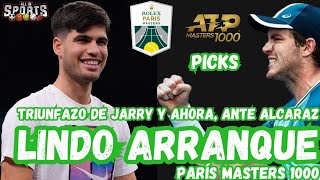 JARRY RETA a CARLOS ALCARAZ en R2 de PARÍS  CARLITOS DEFIENDE A SINNER y su POLÉMICA DECLARACIÓN🤯 [upl. by Ennaecarg]