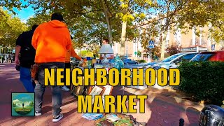 Neighborhood Market Tres Cantos Walking Tour Madrid Spain 4K [upl. by Adnohsal640]