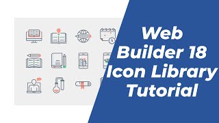 How to add icons to icon library in WYSIWYG Web Builder 18 [upl. by Nireves]