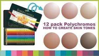 How to draw skin tones  12 pack Faber Castell Polychromos [upl. by Nichol20]