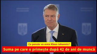 Ce pensie va avea Klaus Iohannis Suma pe care o primește după 42 de ani de muncă [upl. by Geirk]