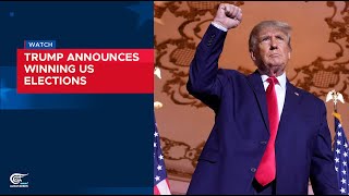 Trump announces winning US Elections [upl. by Breana265]