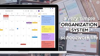 Simple organization system for schoolworklife  Google Keep amp Calendar [upl. by Sumahs]