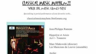 Rameau  Hippolyte et Aricie Act I Tonnerre [upl. by Marlyn]