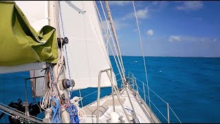 Strong Winds and a Sail to Tahiti Beach MJ Sailing  EP 48 [upl. by Occer]