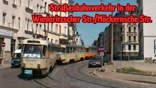 Straßenbahnverkehr Wiederitzscher Str  Möckernsche Str 2000  LVB Straßenbahn [upl. by Danna941]