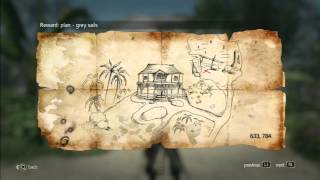 Assassin´s Creed 4  Treasure Map  633 784 Nassau [upl. by Bobbie]