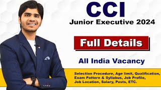 CCI Junior Executive Recruitment 2024  Group C Post  Govt Job [upl. by Oile]