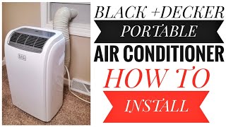 How To Install Portable Air Conditioner Black  Decker UNBOXING AND REVIEW [upl. by Neellek]