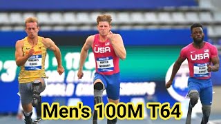 Paris Paralympics 2024 track and field Hunter Woodhall fails to nab podium finish in 100m T64 [upl. by Auhsaj940]