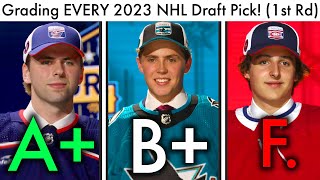 Grading EVERY First Round 2023 NHL Draft Pick Top NHL ProspectsConnor Bedard Blackhawks Rankings [upl. by Ycrad]